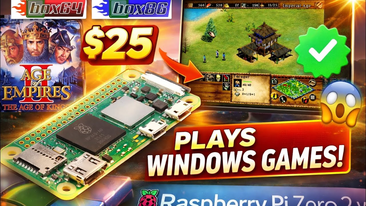 This $25 Raspberry Pi Can Play Windows Games?! - YouTube