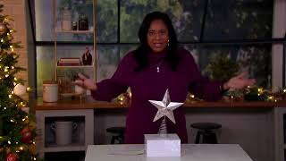 Metal Star Tree Topper by Lauren McBride on QVC
