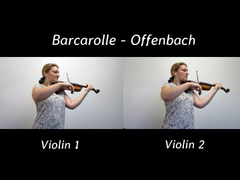 Barcarolle Offenbach (Tales of Hoffman) – Violin Duet