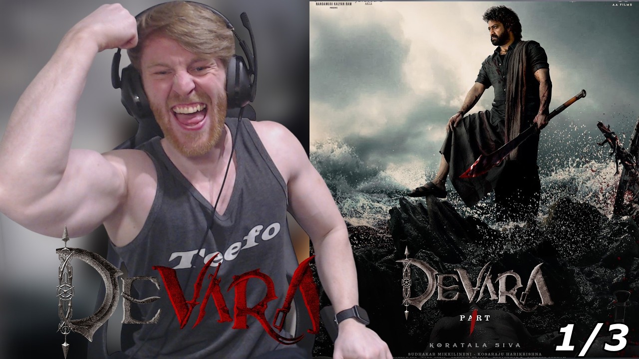 Devara: Часть 1 - Реакция иностранца на фильм 1/3 - NTR x Koratala Siva - Начальная сцена и ДРАК!