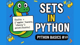 SETS in Python | Python for Beginners #python #pythonprogramming #pythontutorial