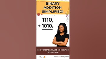 Binary Addition in 60s 🔥 #shorts