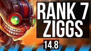 ZIGGS vs HWEI (MID) | Rank 7 Ziggs, 10/2/5, Dominating | TR Challenger | 14.8