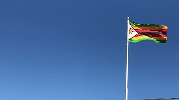 Zimbabwe Flag Royalty Free Stock Video Footage