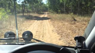 Iveco Daily 4x4 outback track.  Australia. NT