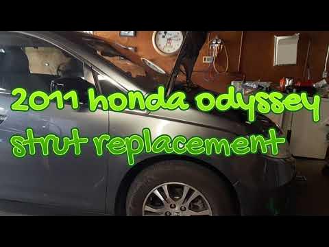 2011 honda odyssey strut replacement - YouTube