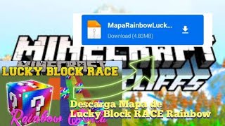  Descarga Mapas de Lucky Block RACE |Rainbow | Para MinecraftPE 1.17️