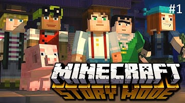 Minecraft Story Mode #1 - Endercon Building Competition!