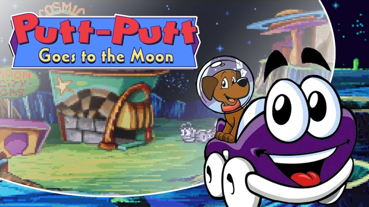 Video thumbnail — Putt-Putt Goes to the Moon - Full gameplay, No commentary, clicking on everything, ENG