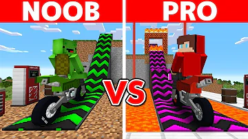 Minecraft NOOB vs PRO: SUPER MEGA RAMP BUILD CHALLENGE