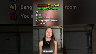 Ranking the best singing voices #shorts #singing