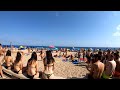 ⁴ᴷ Walking Lloret de Mar beach, Costa Brava, Spain 4K ...