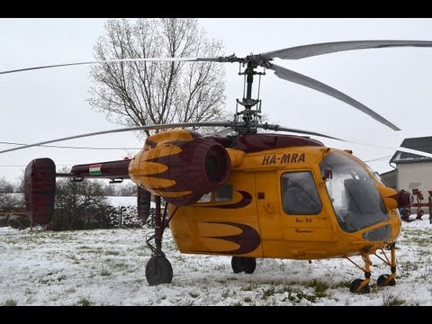 Kamov Ka-26 (HA-MRA) test flight with passanger cabin