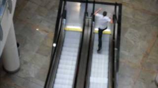 Random Guy Downstairs In The Oracle Running Down The Up Escalator