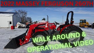 2022 Massey Ferguson 2607H Tractor Walk Around & Operational Video     $31,900