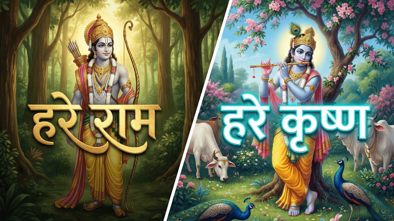 Hare Rama Hare Krishna Kirtan | Stress Relief • Inner Peace • Bhakti Yoga | Maha Mantra