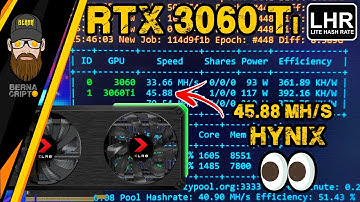PNY RTX 3060 Ti LHR COM MEMÓRIAS HYNIX, DEU PICO DE 45 MH/s - UNBOXING & MINERAÇÃO - BERNA CRIPTO
