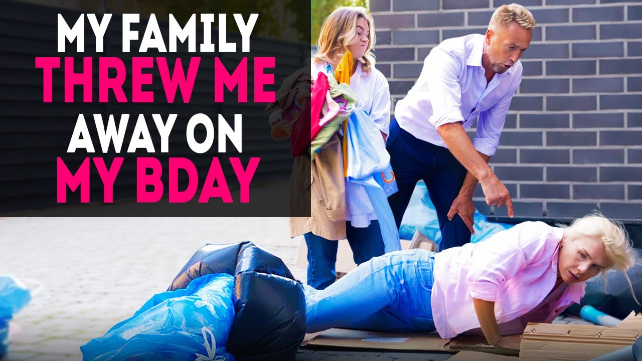 My husband and daughter threw me in the trash on my birthday YouTube