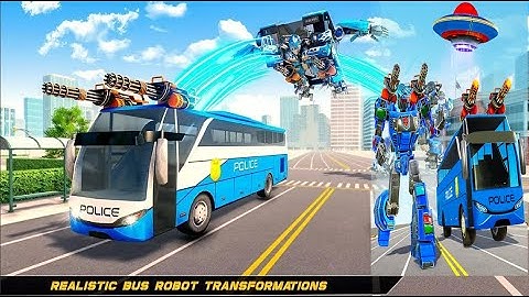 Optimus Prime Robot Action Car Game 2021 | Robot Transform - Bus Robot Car War Android Gameplay