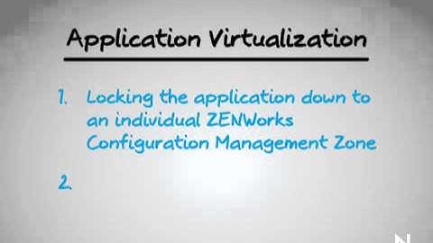 ZENworks Application Virtualization (Securing Virtual Applications)