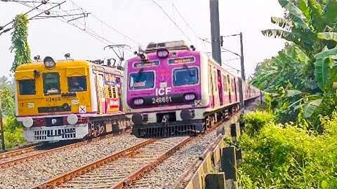 Crazy Train Crossing Action: EMU and Long Distance trains Spotting at Balagarh Railfatak | IR ||