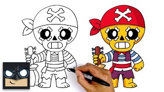 how to draw pirate poco brawl stars