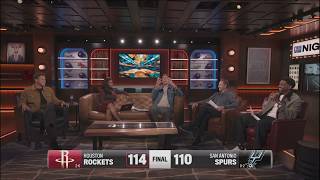 NBA Nightcap crew react KD, Sungun & Amen Thompson DOMINATE help Rockets beat Wemby & Spurs 114-110