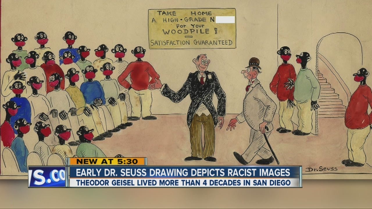 Early Dr. Seuss drawing depicts racist images - YouTube