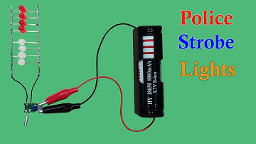 How to Make LED Police Strobe Effects using Old Clock Machine | UTsource Projects