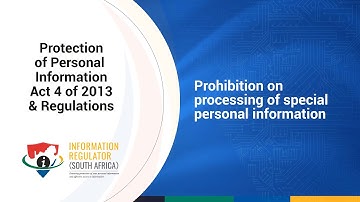 Prohibition on processing of special personal information