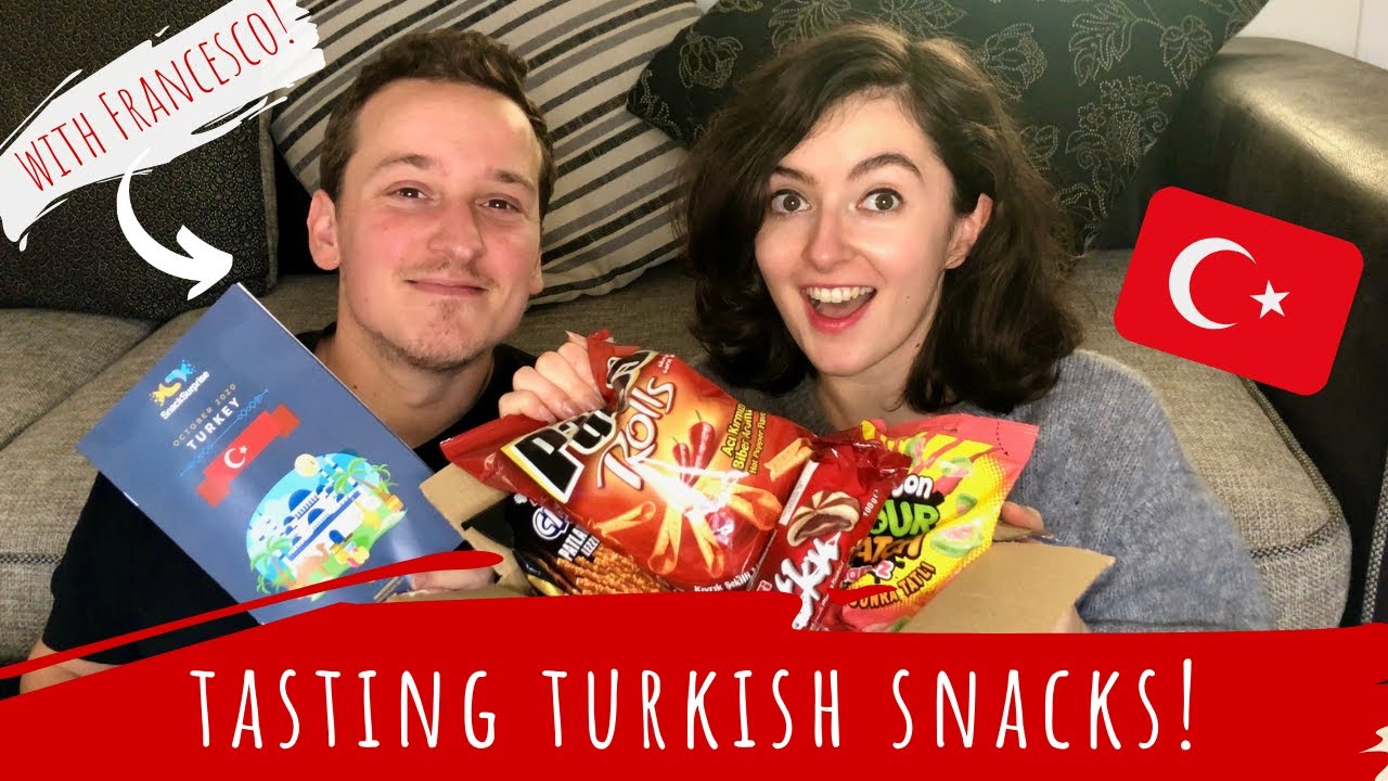 Trying TURKISH Snacks with an Italian - Snack Surprise UK