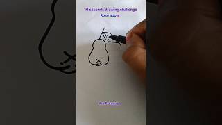 10 seconds drawing challenge - Rose apple