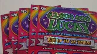 MI Lottery -Rule of 5 on $2,000,000 Lucky🍀🍀🍀 -We need another win!🍺🍺🍺 Show us Profitsville!💰💰💰 #win 