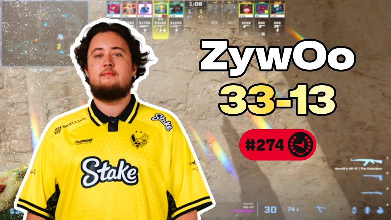 ZYWOO 33-13 с apEX EU FACEIT POV (Inferno) | 3718 ELO