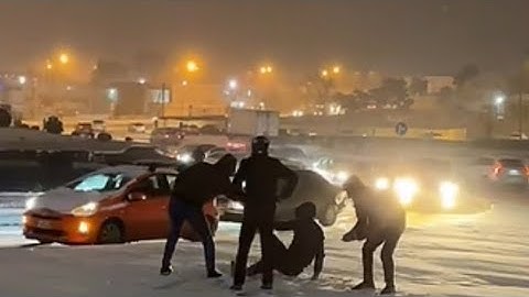 Bakıda Gecə BAŞ VERƏNLƏR Qar Yağdı Yollar İFLiC oldu | 14 yanvar 2024