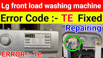 lg front load washer error code te || fully automatic washing machine error code te, [lg front load]
