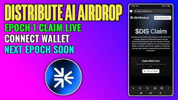 Distribute Ai Epoch 1 Airdrop Claim | Distribute Ai Connect Wallet | Distribute Ai Next Epoch Soon