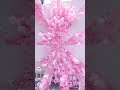 A9126 Pink Cherry Blossom With Shelf Moon Arch Outdoor Wedding Backdrop Props#wedding #flowers
