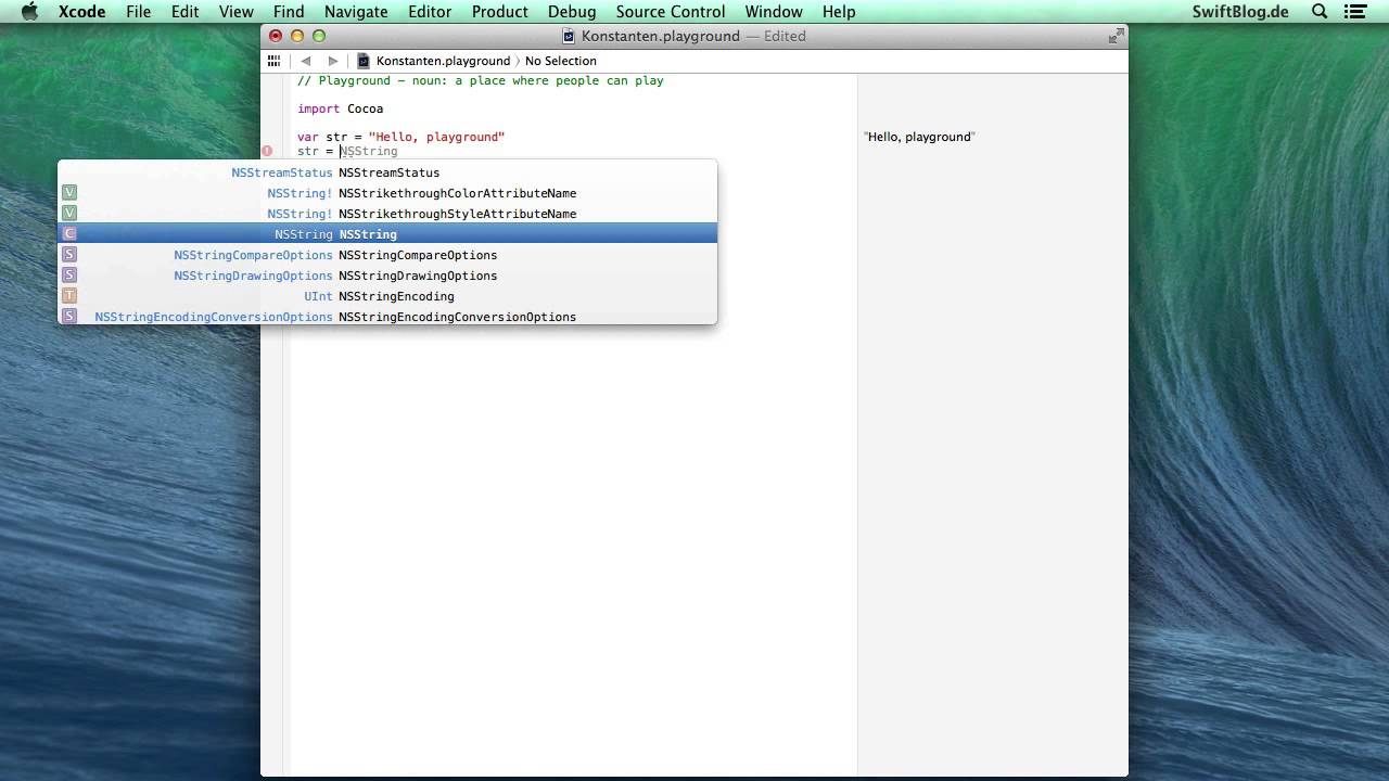 [Tutorial] Swift lernen 13: Konstanten - YouTube