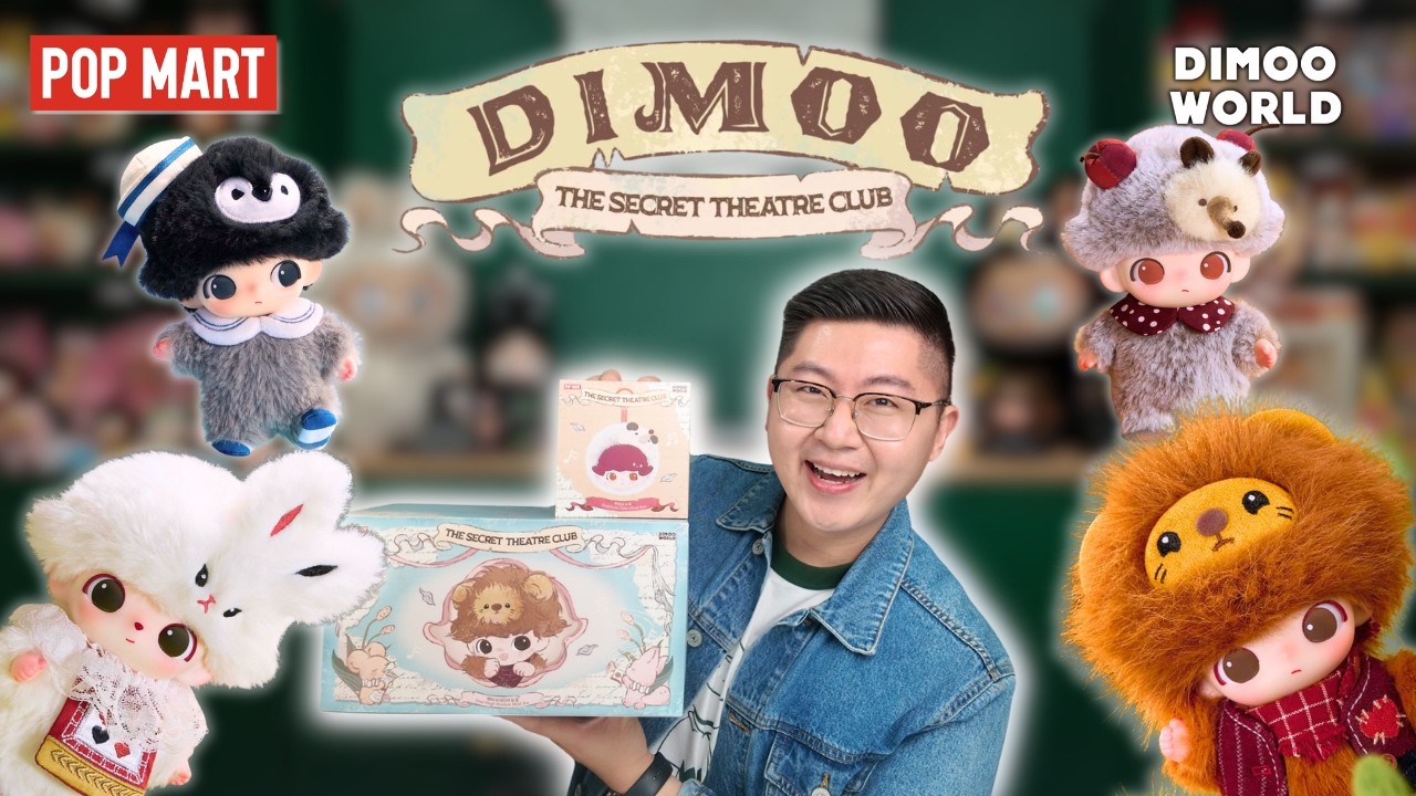 NEW POP MART DIMOO Secret Theatre Club 🎭 FULL SET Plush Pendants