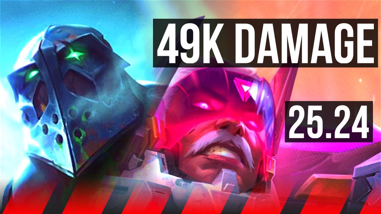 URGOT vs GANGPLANK (TOP) | Good KDA: 23/1/7, 49K damage | KR Master | 25.24