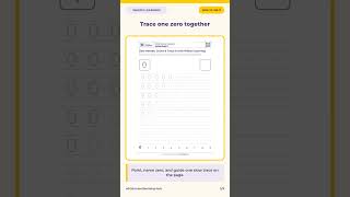 Kindergarten Math Worksheets: Count & Trace 0