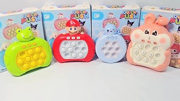 ASMR Playing Pop it Electronic Fast Push Game Fidget Toy | Stage Mode | Level Mode