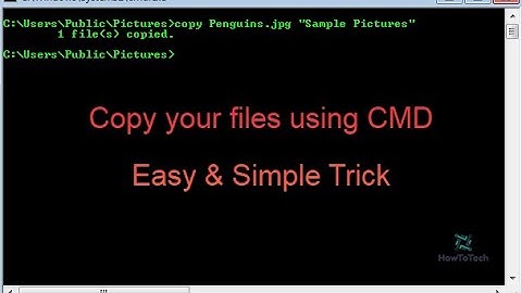 How to Copy files using CMD by HowToTech #Shorts