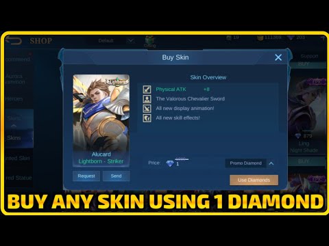 HOW TO BUY ANY SKIN FOR 1 DIAMOND ONLY IN MOBILE LEGENDS @jcgaming1221