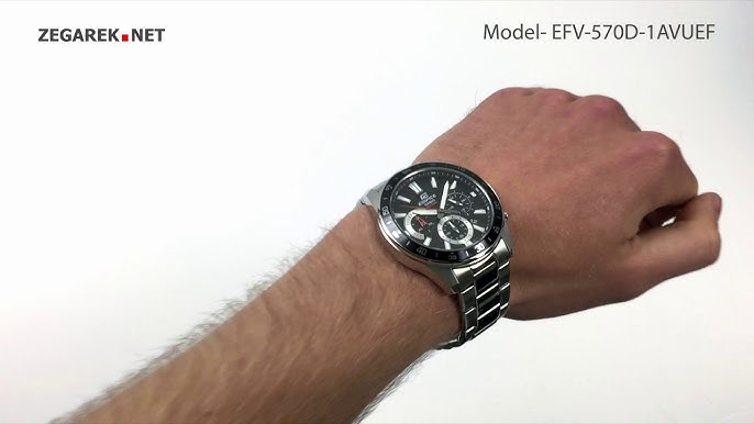 Casio EFV-540L-1AVUEF watch video - YouTube