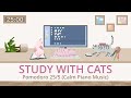 Study with Cats 📖 Animation x Pomodoro timer 25/5 | Calm piano (Animal Crossing)🧡