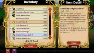 Dragonfable- reaching lvl 70