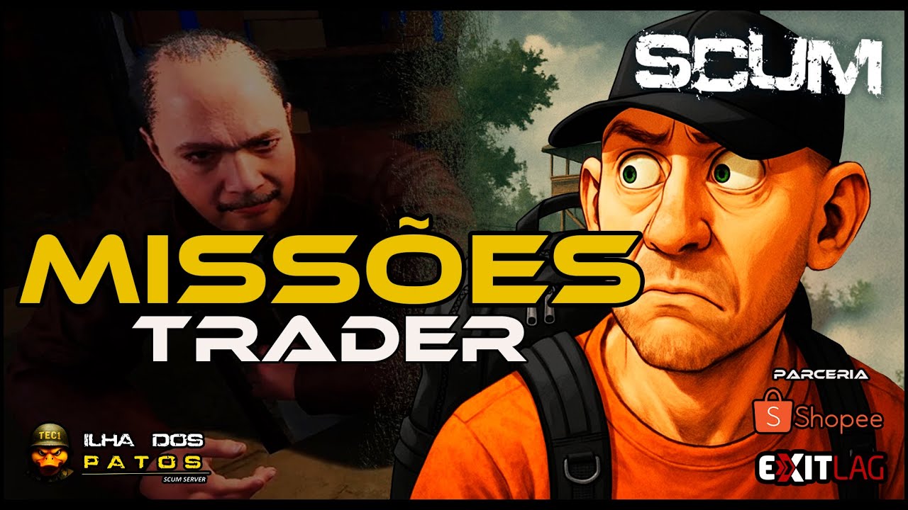 MISSÕES NA TRADER AO VIVO! 🔥 FARMANDO COMO UM LOUCO | SCUM BRASIL 