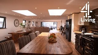 Couple Build 4 Bedroom Floating Home Out of 60 Year Old Boat Hull | My Floating Home